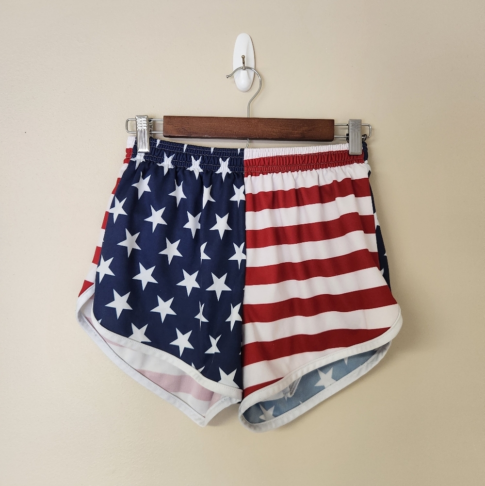 Soffe America Flag Shorts Sz M